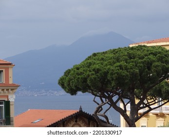 Views From Sorrento, Italy Of Mt. Vesuvius And Surrounding Area