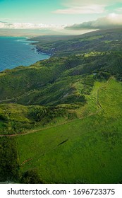 Views Of Valley Waterfall Ocean And River From A Helicopter Tour In Hawaii Off The Coast Of Maui And Molokai 