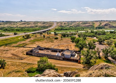 Views Of The Walking Trails In The Old Man River Valley In Lethbridge Alberta