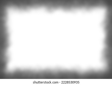 Vignette photo overlay. Vintage black and white noise texture. Abstract splattered background for vignette. - Shutterstock ID 2228530935