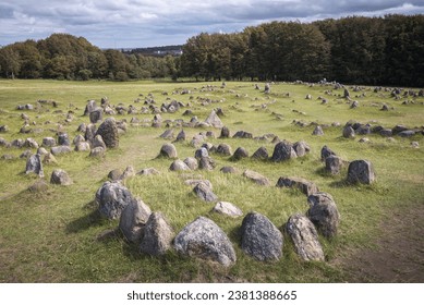 Viking Burial Site in Lindholm Hoje, Aalborg, Denmark
