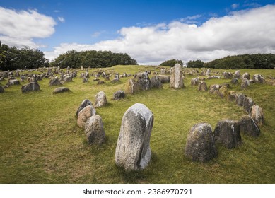 Viking Burial Site in Lindholm Hoje, Aalborg, Denmark