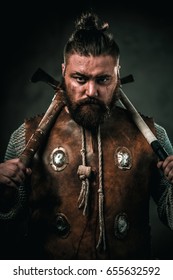 Viking Cold Weapon Traditional Warrior Clothes Stock Photo (Edit Now ...