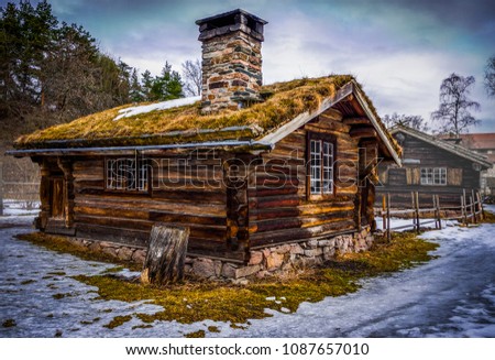 Viking House Norway Stock Photo (Edit Now) 1087657010 - Shutterstock