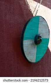 Viking Shield Hanging On The Wall