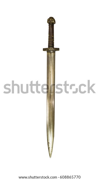 Viking Slavs Medieval Ancient Sword Isolated Stock Photo 608865770 ...