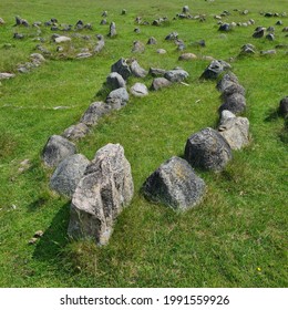 Vikinggraves On Lindholm Høje In Denmark