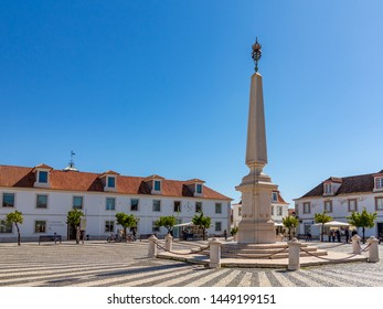 Vila Real De Santo António/Algarve/Portugal - March 14 2019: Marquês Pombal Square