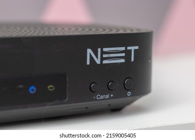 Vila Velha, ES, Brazil, 05.21.22: Claro Net HD Cable TV Device, Channels On Demand