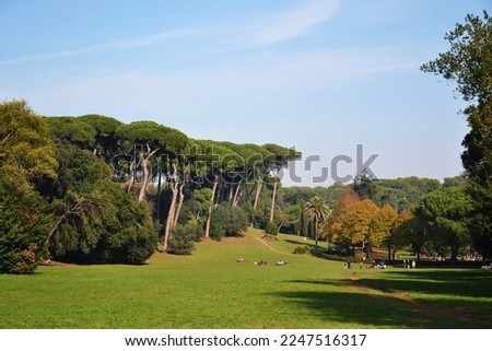 Villa Ada, amazing view in the park of Rome