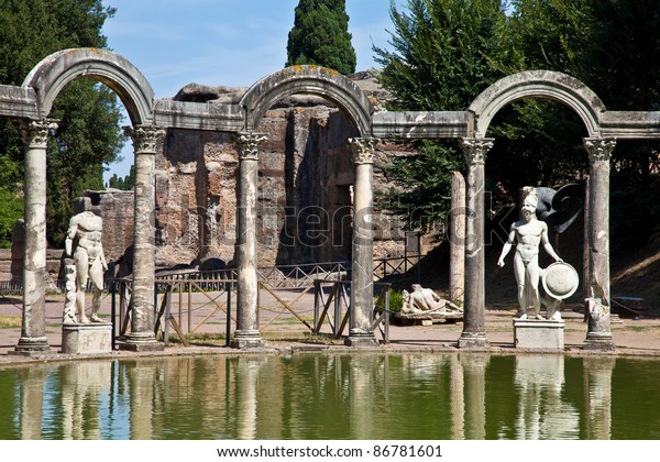 Villa Adriana Tivoli Italy Example Classic Stock Photo (Edit Now) 86781601