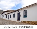 Villa de Leyva town, Colombia Street in municipality and colonial tourist town, part of the Boyacá department of Colombia. South America
