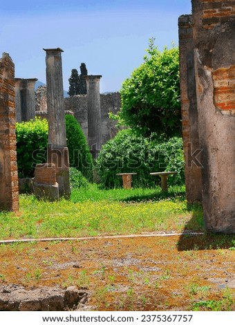 Villa with Garden in Pompeii Italy