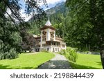 Villa Margherita, also known as Villa Beck Peccoz, now the Town Hall in Gressoney-Saint-Jean, Aosta Valley, Italy 