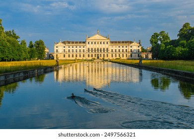 Villa Pisani in Strà, Veneto, Italy – A stunning example of Italian neoclassical architecture, this historic villa features elaborate frescoes and ornate gardens.  - Powered by Shutterstock