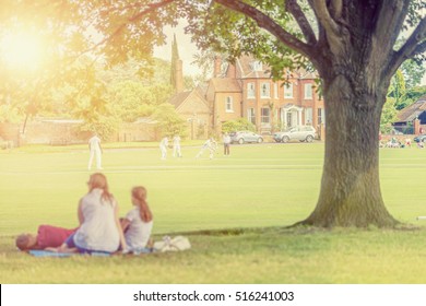 Village Amateur Cricket Match In England