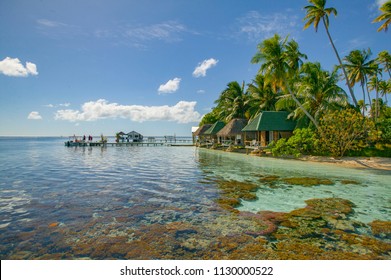 Village And Diving Resort On Fakarava Atoll, Tuamotus Archipelago, French Polynesia, South Pacific,France