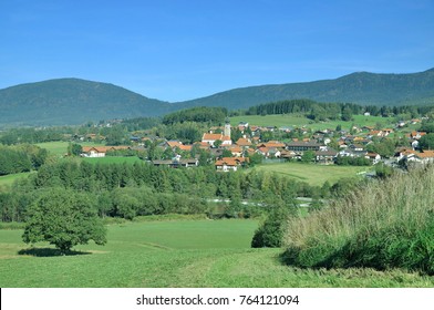 Village Of Drachselsried In Bavarian Forest,lower Bavaria,Germany