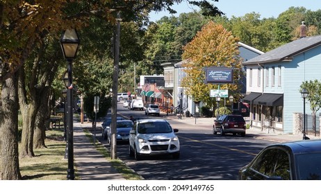 Village of East Davenport.  Davenport, Iowa. USA. September 28, 2021.