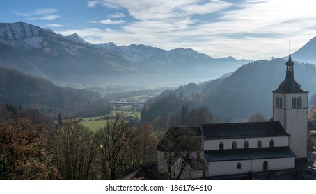 The Village Of Gruyeres, Switzerland. 