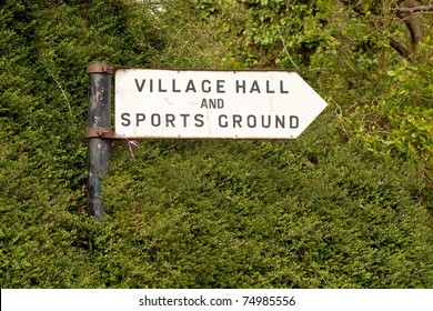 Village Hall Sign