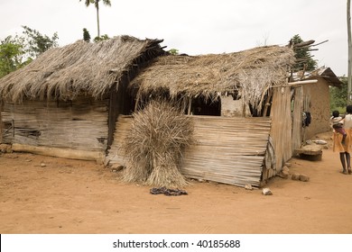 Village Hut In Accra Ghana Africa