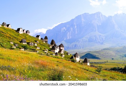 Village Hut On Mountain Hill