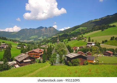 the Village of Inneralpbach in Alpbach Valley,Austria,Tirol
