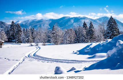 Village Lenggries - Bavaria - In Winter