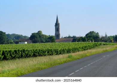 Civrac-en-Médoc Village And Medoc Vineyard