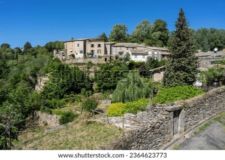 village of Saissac, Aude, Black Mountain region, French Republic, Europe