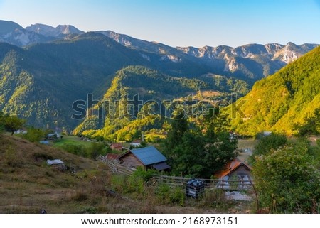 Village situated at Rugova mountains in Kosovo