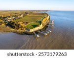 The village of Talmont-sur-Gironde, in Charente-Maritime, is renowned for its picturesque charm and its stunning church overlooking the estuary.