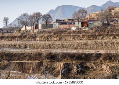 Villages on the Loess Plateau in China - Shutterstock ID 1935898000