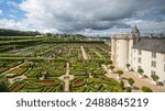 Villandry Castle is an ensemble intimately interweaving Renaissance architecture and gardens near Tours, in the French department of Indre-et-Loire, in the Centre-Val de Loire region.