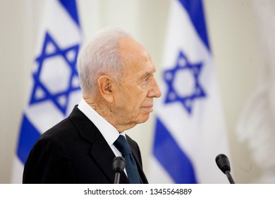 Vilnius/Lithuania April 10, 2014
Israeli President Shimon Peres