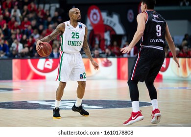 Vilnius/Lithuania January 8, 2020 THEODORE, JORDAN During 7DAYS EuroCup  Game Rytas Vilnius Vs Unics Kazan At Siemens Sports Arena.