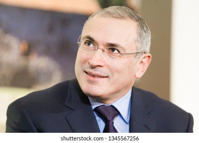 Vilnius/Lithuania March 10, 2016
Russian Former Oil Tycoon And Political Prisoner Mikhail Khodorkovsky 