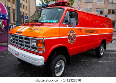 Vilnius/Lithuania May 24, 2019 Fire Incident Commander Fire Chief Car