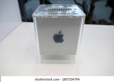 Vilnius/Lithuania September 1, 2020
The Power Mac G4 Cube Is A Small Form Factor Macintosh Personal Computer From Apple Computer, Inc