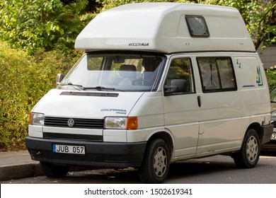 Vilnius/Lithuania September 12, 2019
Volkswagen Transporter T4 Westfalia Camper 