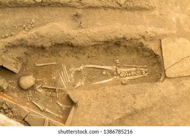 Viminacium, Serbia - April 20, 2019: Ruins Of A Roman Emperor Tomb At Viminacium Archeological Site Near Danube River In Serbia - Image