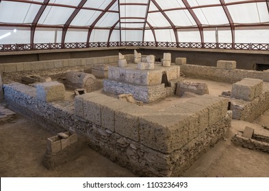 Viminacium, Serbia - May 1, 2018: Ruins Of A Roman Emperor Tomb At Viminacium Archeological Site Near Danube River In Serbia