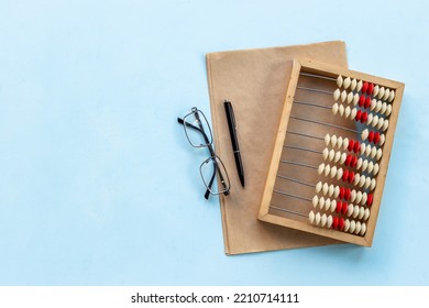 Vinage Accounting Abacus. Saving Money Concept