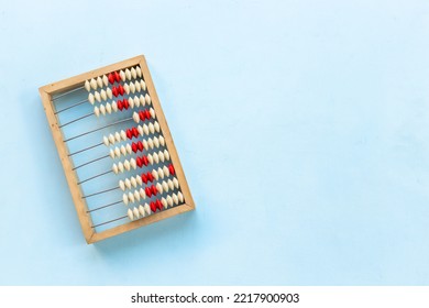 Vinage Accounting Abacus. Saving Money Concept