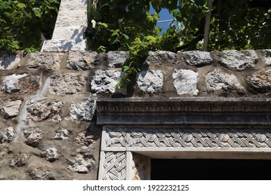 Vineyard Wall In Dubrovnik, Croatia. Architectural Feature In Dubrovnik.