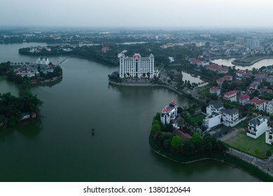 Vinh Phuc, Vietnam April 24, 2019: A Small Corner Of Dam Vac Tourist Area In Vinh Yen City, Vinh Phuc Province.