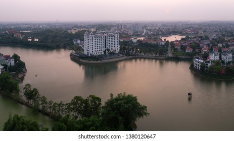 Vinh Phuc, Vietnam April 24, 2019: A Small Corner Of Dam Vac Tourist Area In Vinh Yen City, Vinh Phuc Province.