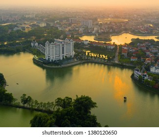 Vinh Phuc, Vietnam April 24, 2019: A Small Corner Of Dam Vac Tourist Area In Vinh Yen City, Vinh Phuc Province.