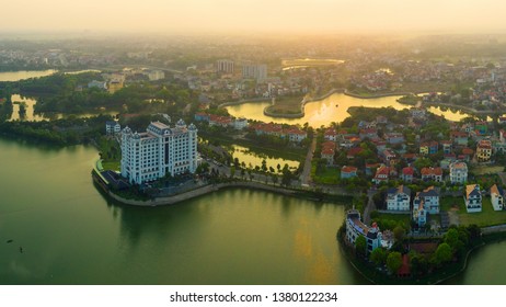 Vinh Phuc, Vietnam April 24, 2019: A Small Corner Of Dam Vac Tourist Area In Vinh Yen City, Vinh Phuc Province.